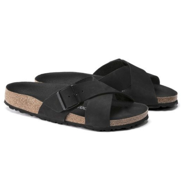Birkenstock × Black Siena Nubuck Leather - Picture 2 of 5